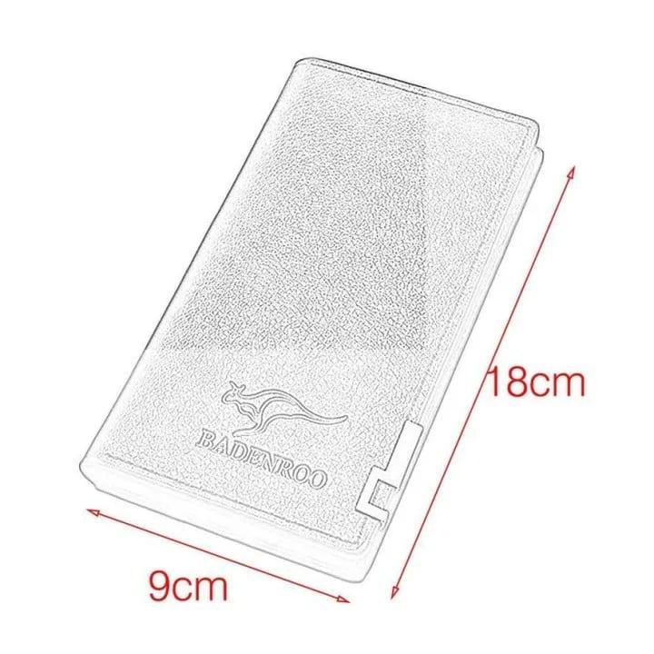 Men’s Premium PU Leather Bi-Fold Wallet – Slim, Stylish & Durable (Brown/Black)